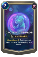 Drowsy Dewdrop Card