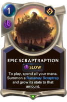 Epic Scraptraption Card