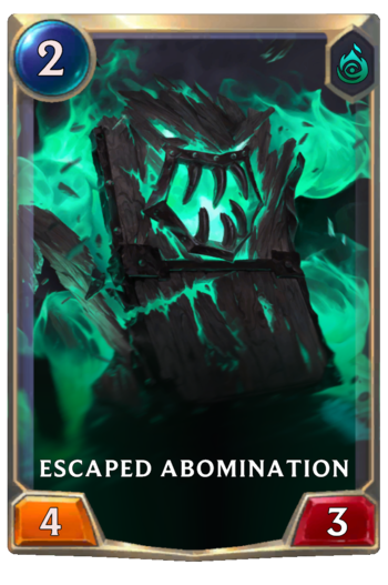 Escaped Abomination Card
