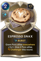 Espresso Snax Card