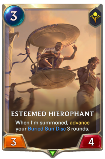 Esteemed Hierophant Card