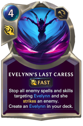 Evelynn's Last Caress Card