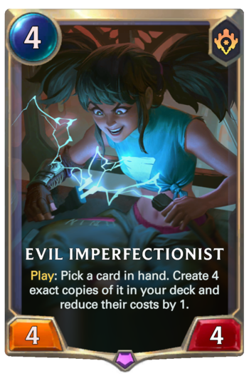 Evil Imperfectionist Card