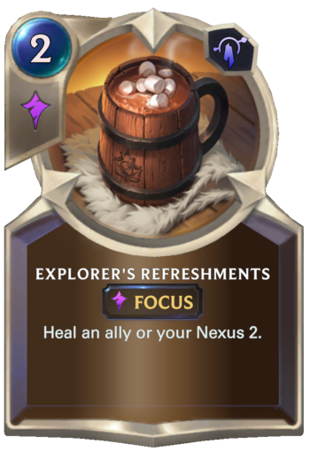 Explorer's Refreshments  Card
