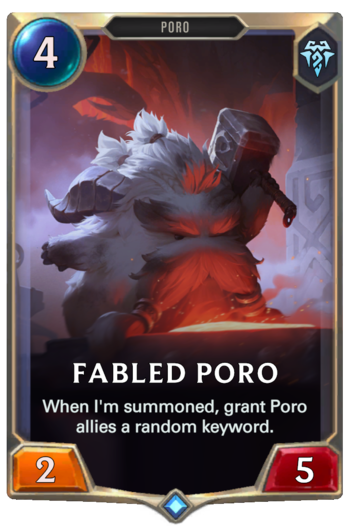 Fabled Poro Card