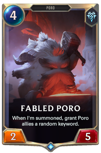 Fabled Poro Card