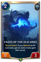Faces of the Old Ones Card