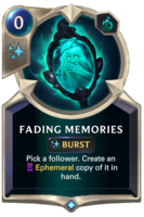 Fading Memories Card