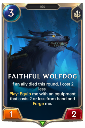 Faithful Wolfdog Card