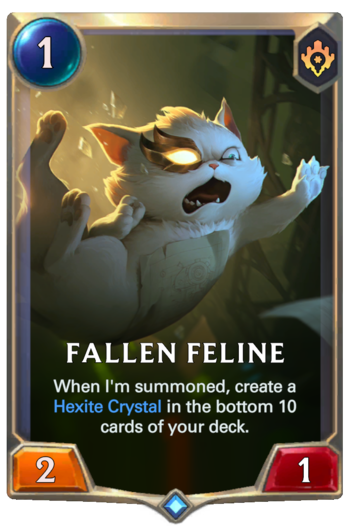 Fallen Feline Card