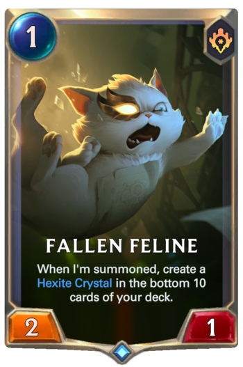 Fallen Feline Card