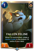 Fallen Feline Card