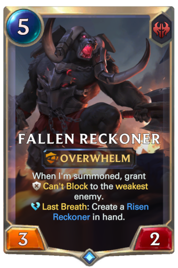 Fallen Reckoner Card