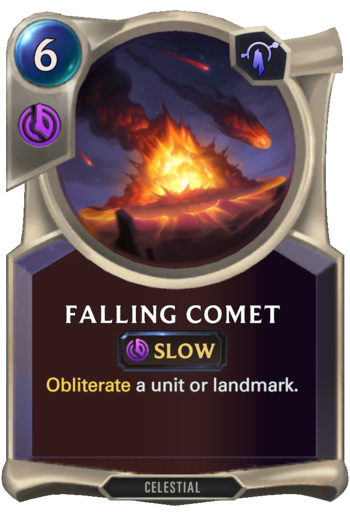 Falling Comet Card