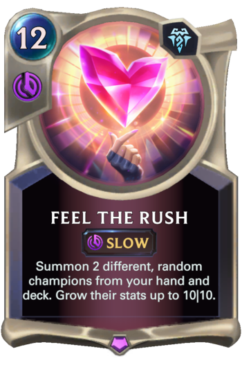 Feel The Rush Card