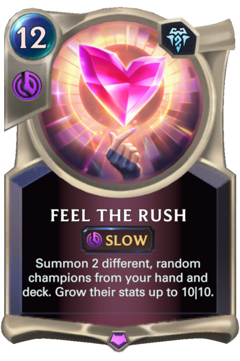 Feel The Rush Card