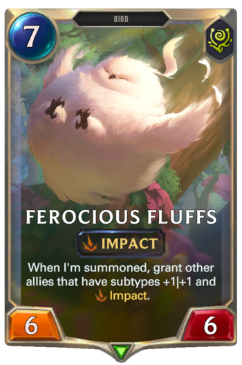 Ferocious Fluffs Card