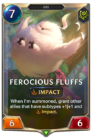 Ferocious Fluffs Card