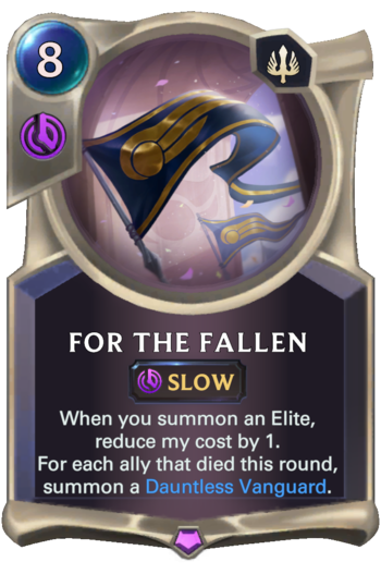 For The Fallen Card