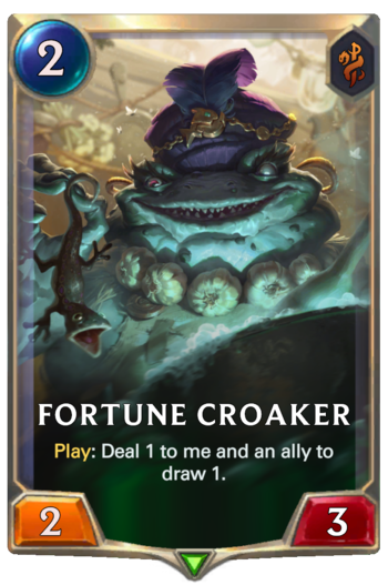 Fortune Croaker Card
