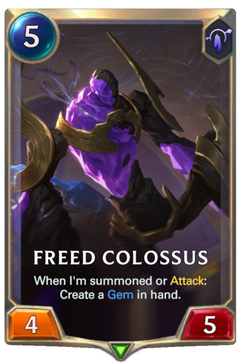 Freed Colossus Card