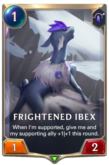 Frightened Ibex Card
