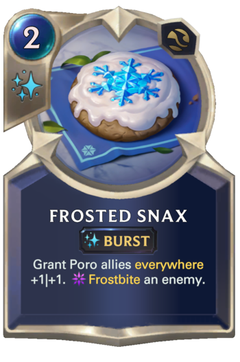 Frosted Snax Card