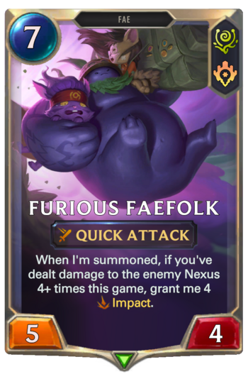 Furious Faefolk Card