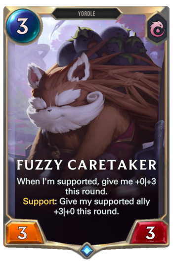 Fuzzy Caretaker Card