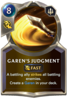 Garen's Judgment Card