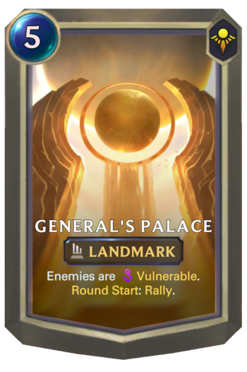 General's Palace Card