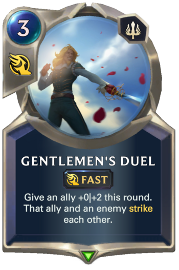 Gentlemen's Duel Card