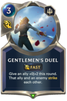 Gentlemen's Duel Card