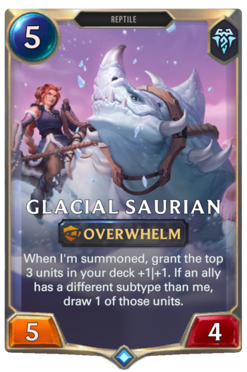 Glacial Saurian Card
