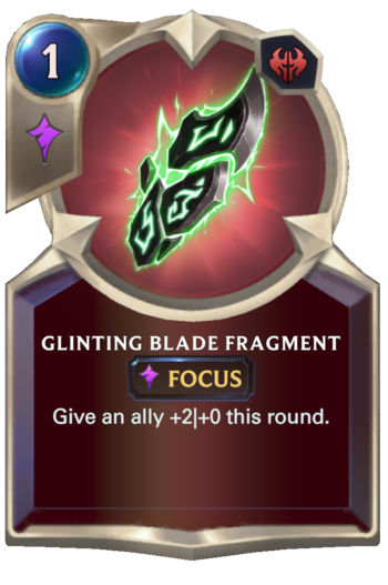 Glinting Blade Fragment Card