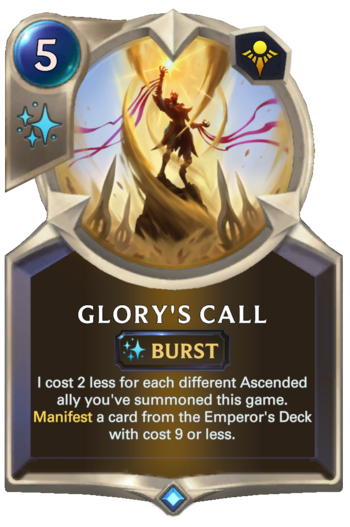 Glory's Call Card