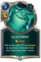 Gluttony Card