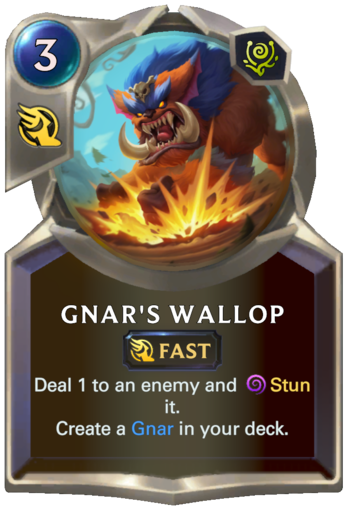 Gnar's Wallop Card