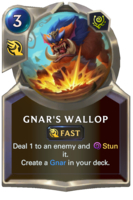 Gnar's Wallop Card