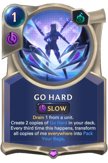 Go Hard Card