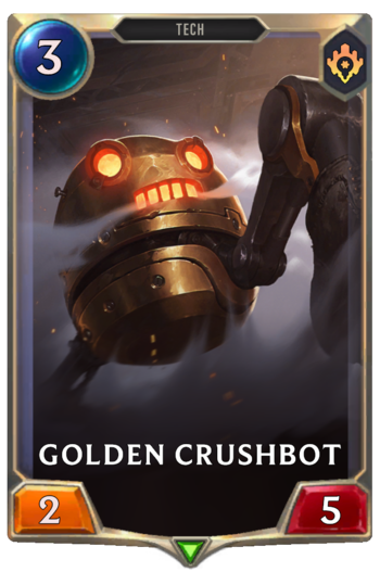 Golden Crushbot Card
