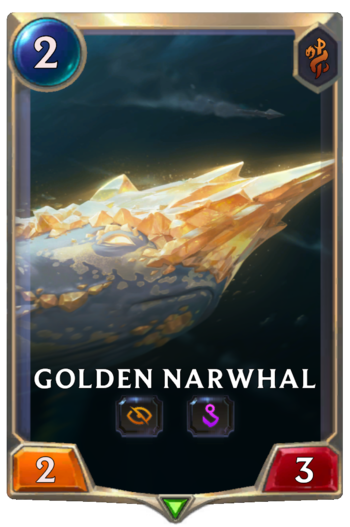 Golden Narwhal Card