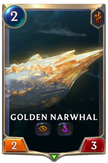 Golden Narwhal Card