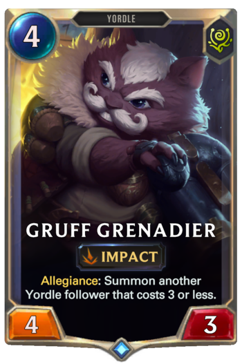 Gruff Grenadier Card
