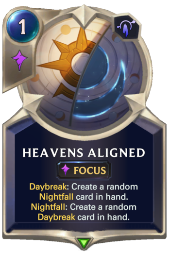 Heavens Aligned Card