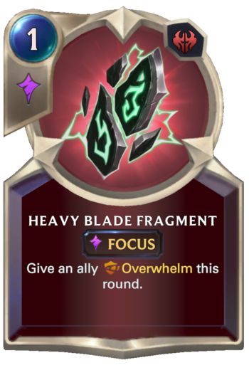 Heavy Blade Fragment Card