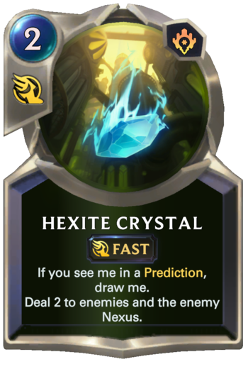 Hexite Crystal Card