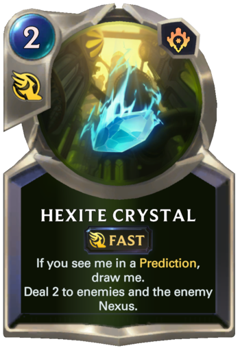 Hexite Crystal Card