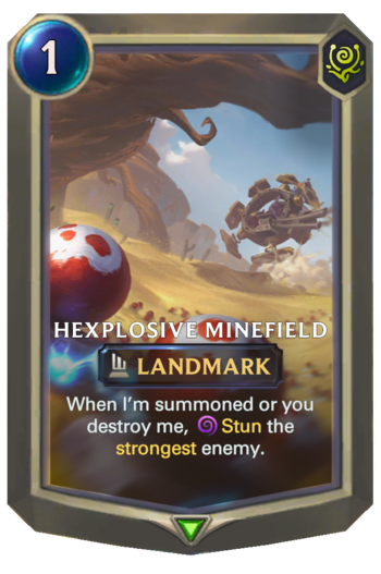 Hexplosive Minefield Card