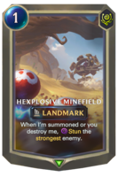 Hexplosive Minefield Card